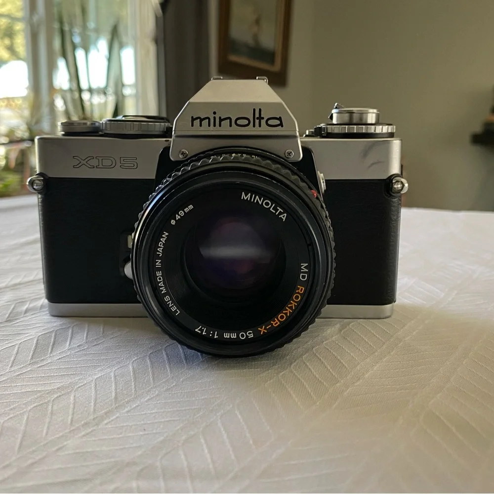 Minolta XD5 35mm Camera with Rokkor X 50mm MD Lens